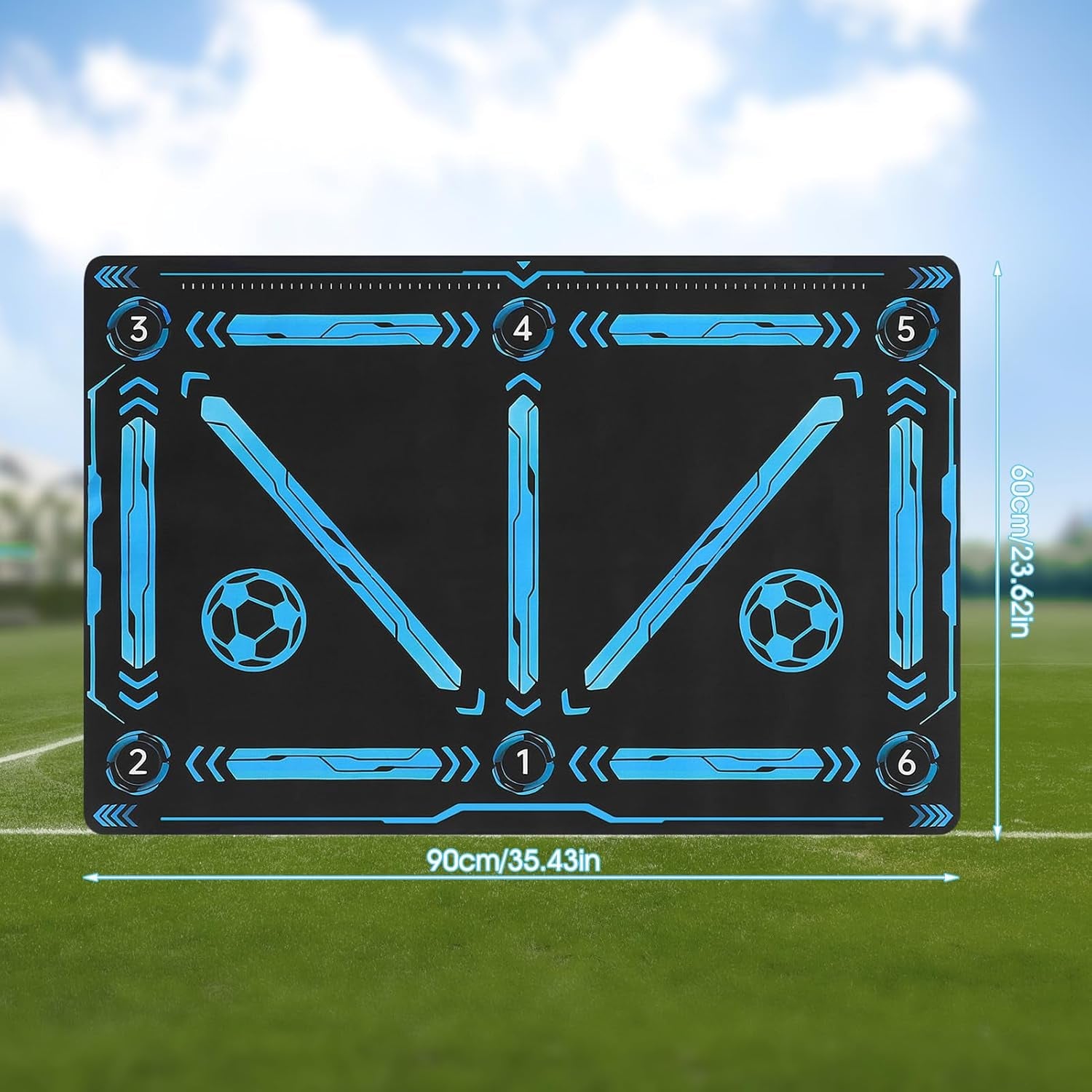 Soccer Training Mat, Football Footstep Mat, Agility Footstep Equipment for All Levels and Ages to Improve Speed, Good Gift for Football Lover