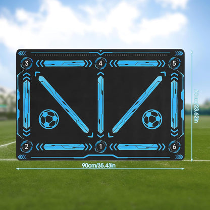 Soccer Training Mat, Football Footstep Mat, Agility Footstep Equipment for All Levels and Ages to Improve Speed, Good Gift for Football Lover